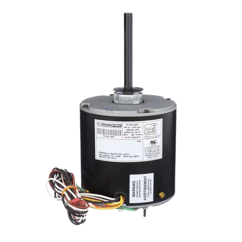 FAN MOTOR CONDENSER-TRADE PRO-1/2 HP 1075 RPM